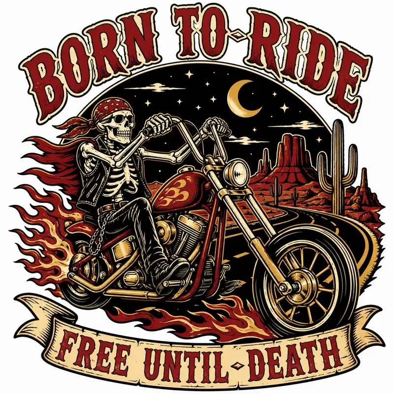 Retro Skeleton Sticker Vectors