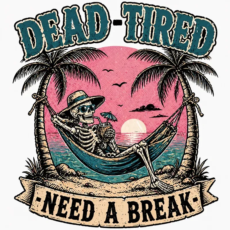 Retro Skeleton Sticker Vectors