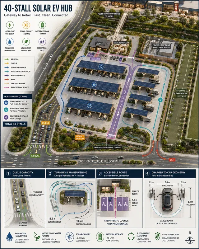 Ev Charging Hub Site Traffic Flows