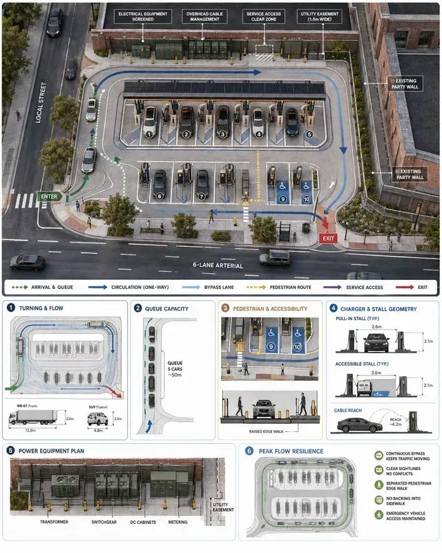 Ev Charging Hub Site Traffic Flows