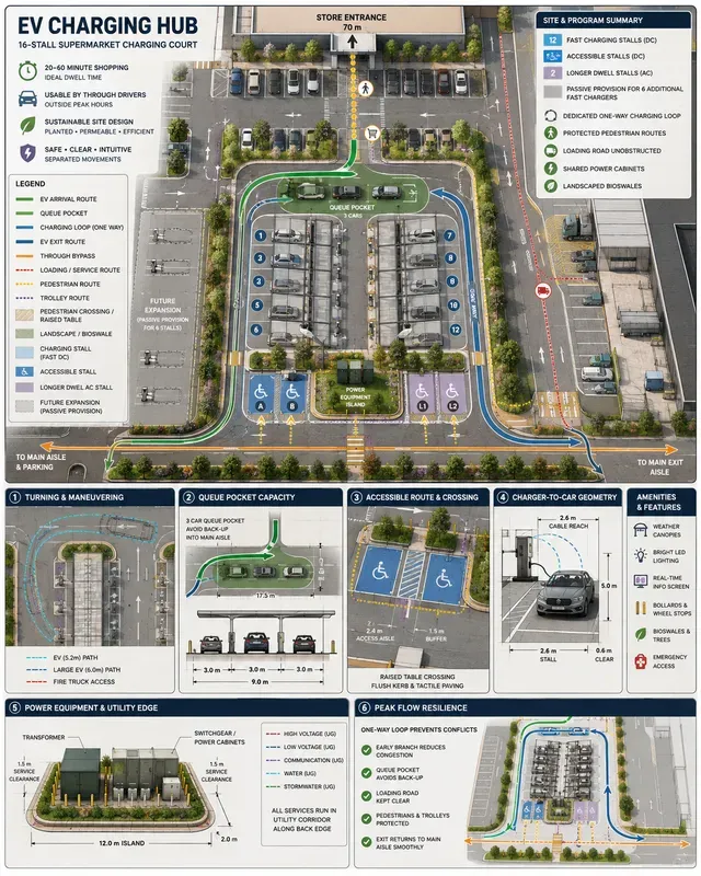 Ev Charging Hub Site Traffic Flows