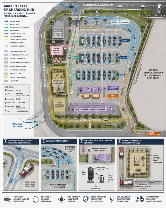 Ev Charging Hub Site Traffic Flows