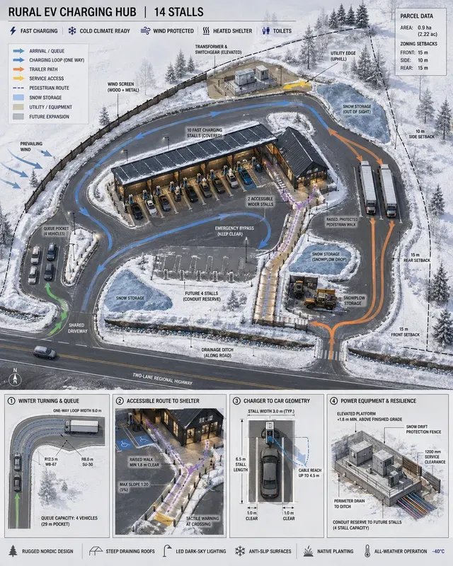 Ev Charging Hub Site Traffic Flows