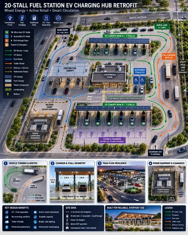 Ev Charging Hub Site Traffic Flows