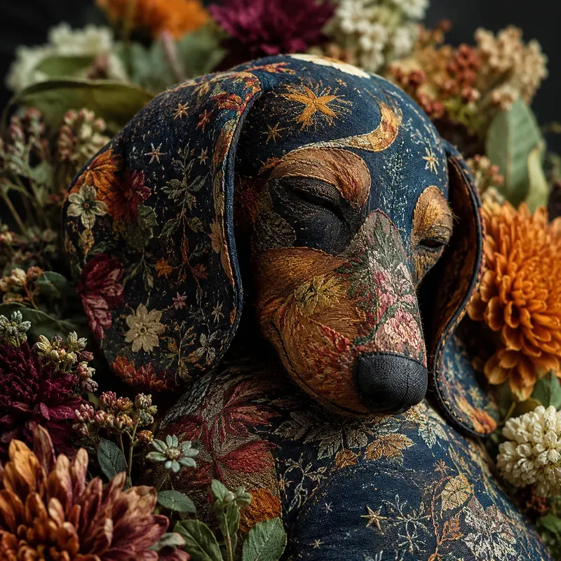 Whimsical Fabric Animal Portraits