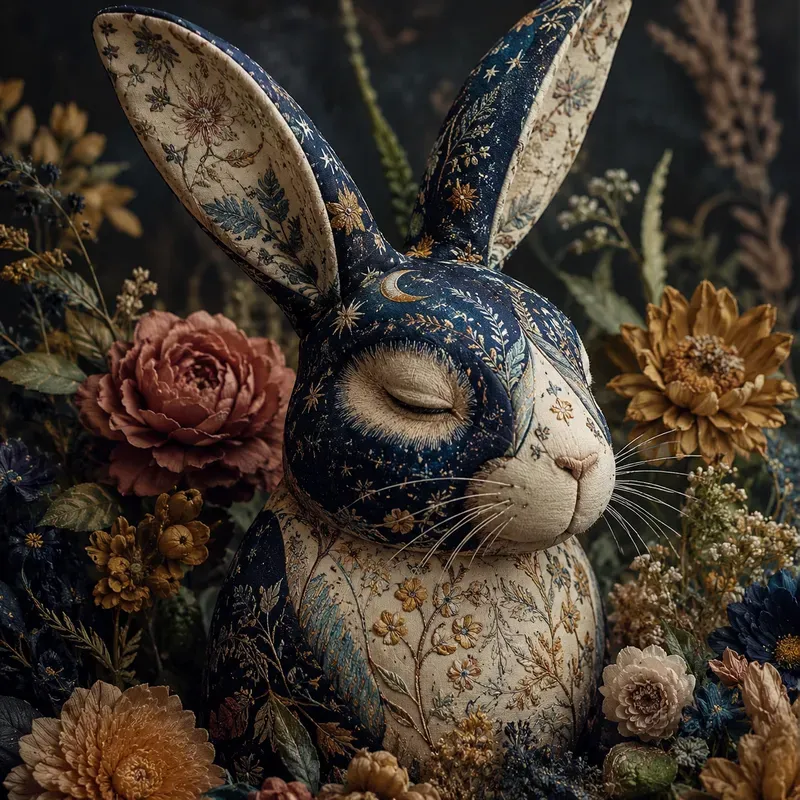 Whimsical Fabric Animal Portraits