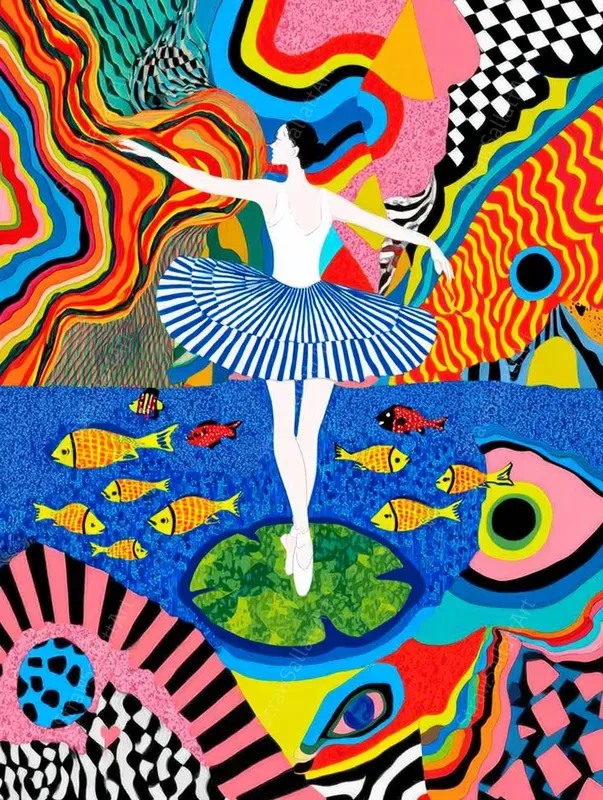 Trippy Psychedelic Wall Art Neon Posters