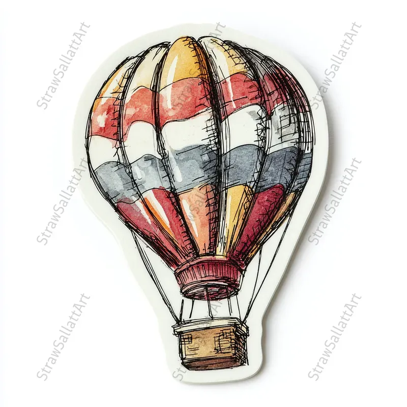 Vintage Travel Sticker Design Clipart