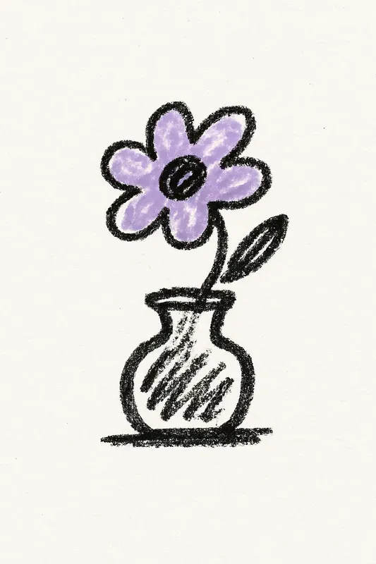 Minimalist Hand Drawn Doodle Art