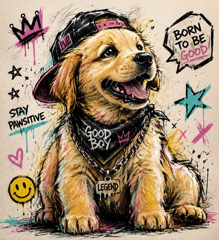 Hiphop Street Art Portrait Generator
