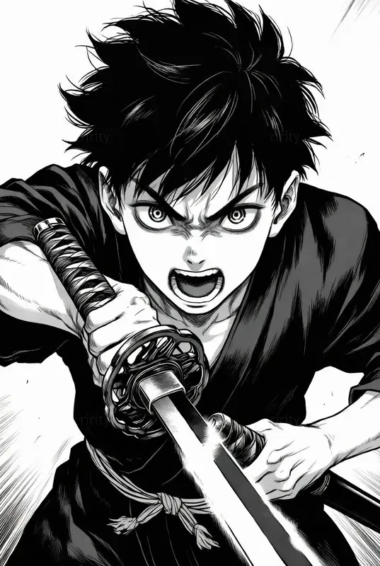 Thrust Perspective Manga Art