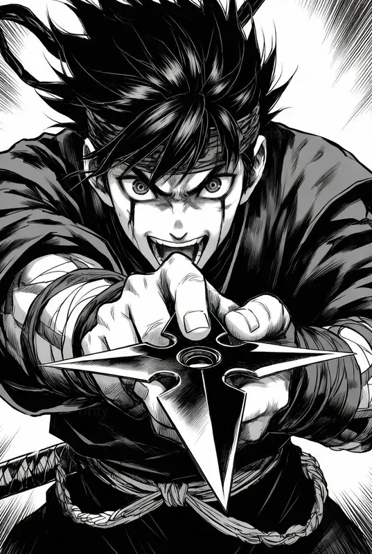 Thrust Perspective Manga Art