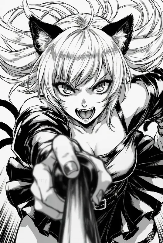 Thrust Perspective Manga Art