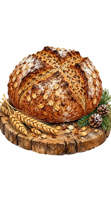 Winter Medieval Castle Food Cliparts