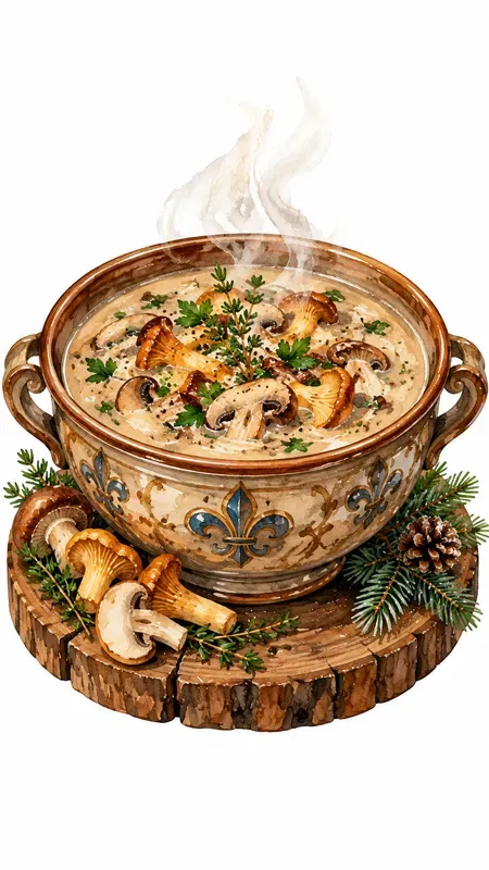Winter Medieval Castle Food Cliparts