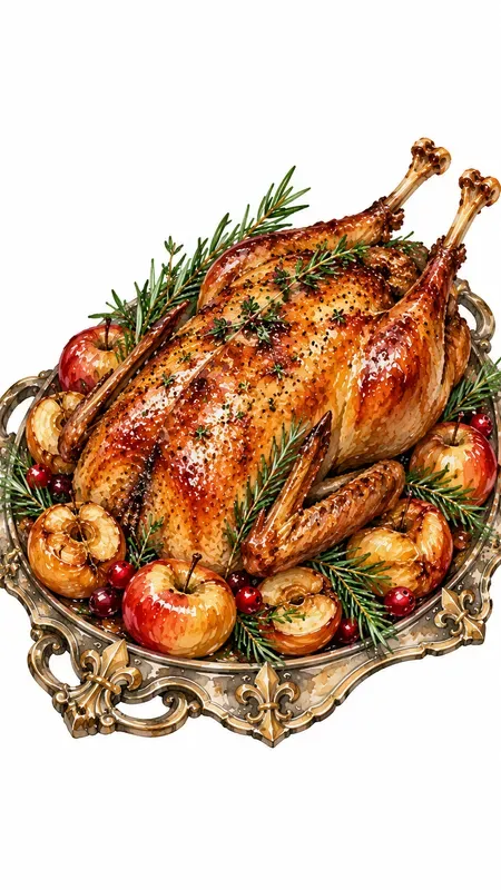 Winter Medieval Castle Food Cliparts