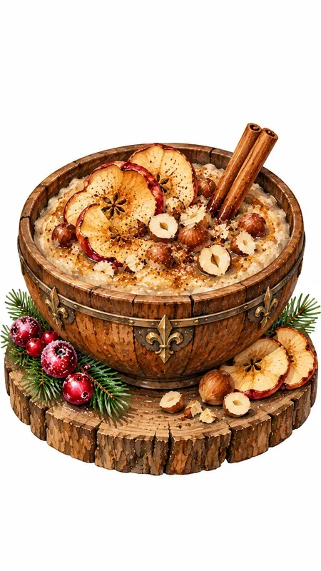 Winter Medieval Castle Food Cliparts