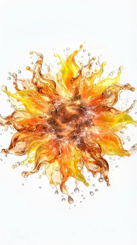 Abstract Liquid Flower Art