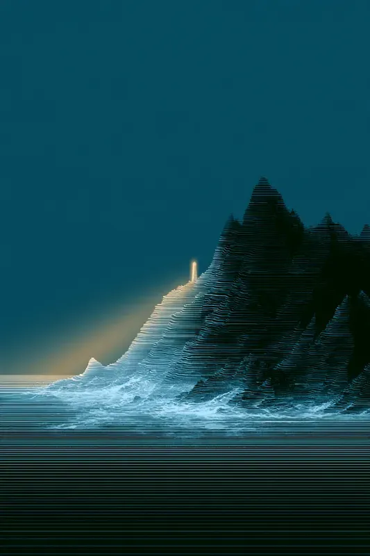 Ridgeline Wave Art Generator