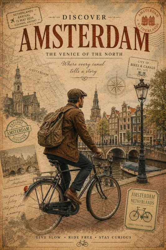Luxury Vintage Travel Poster Generator