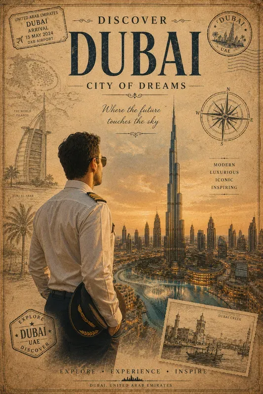 Luxury Vintage Travel Poster Generator