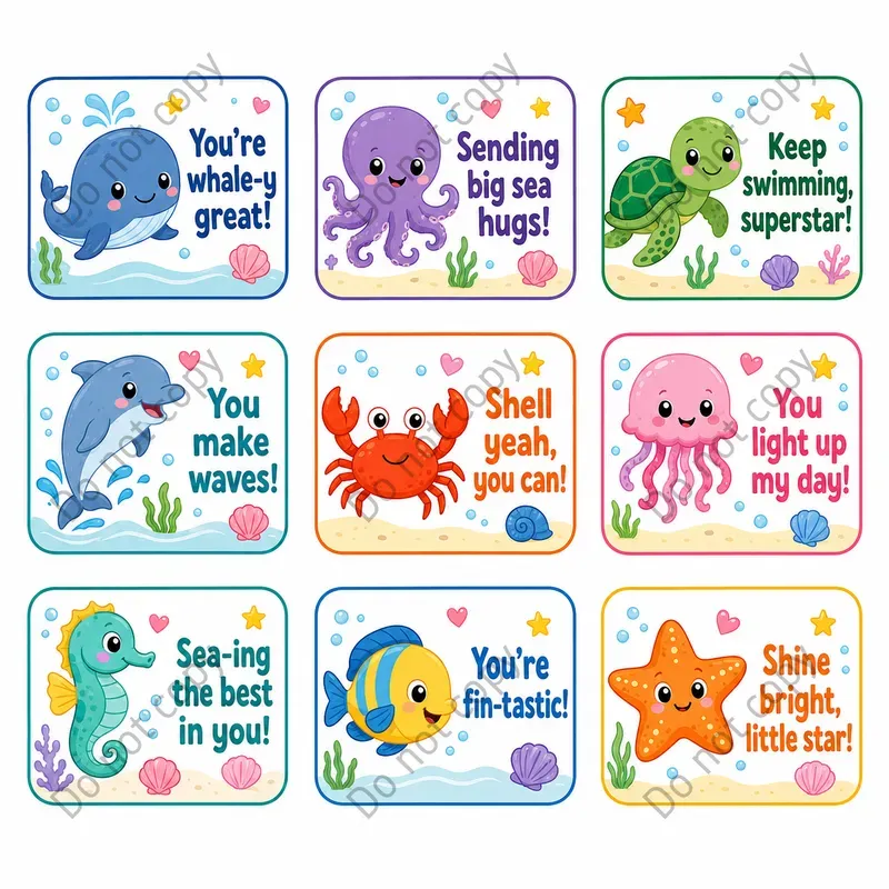 Lunchbox Notes Card Sets Any Themes