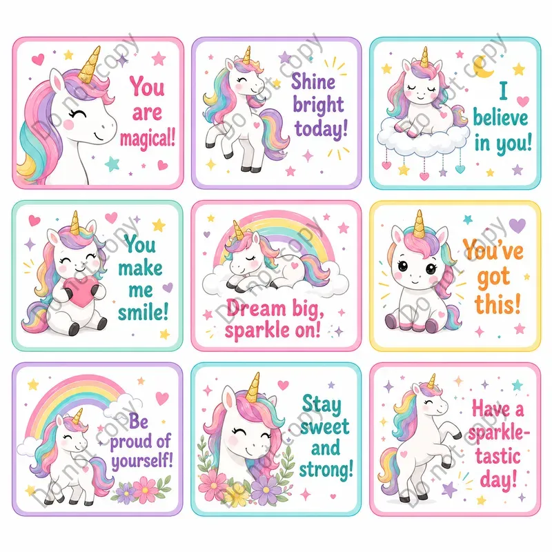 Lunchbox Notes Card Sets Any Themes