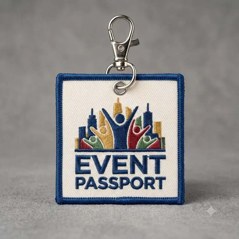 Embroidered Key Tag Patch Spec Photo Systems