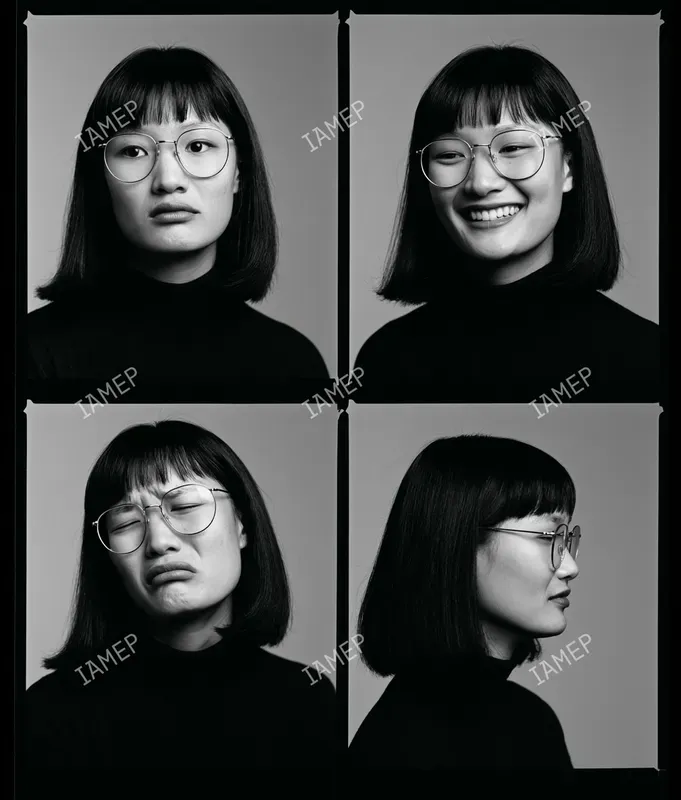 4 Frame Casting Monochrome Portraits