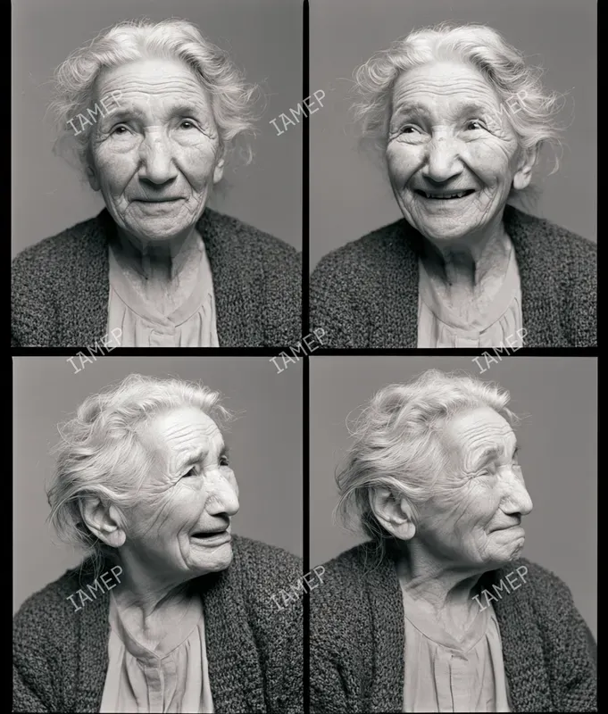 4 Frame Casting Monochrome Portraits