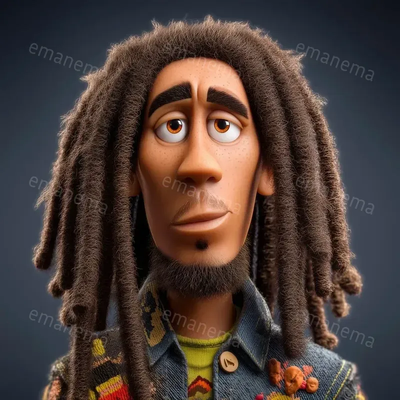 Famous People In 3D Cartoon Style