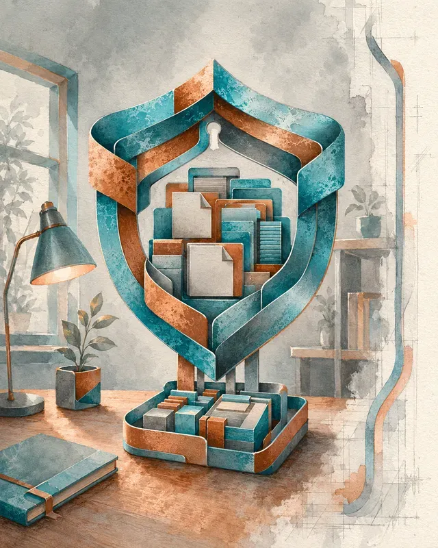 Saltwash Gouache Interlocking Ribbons