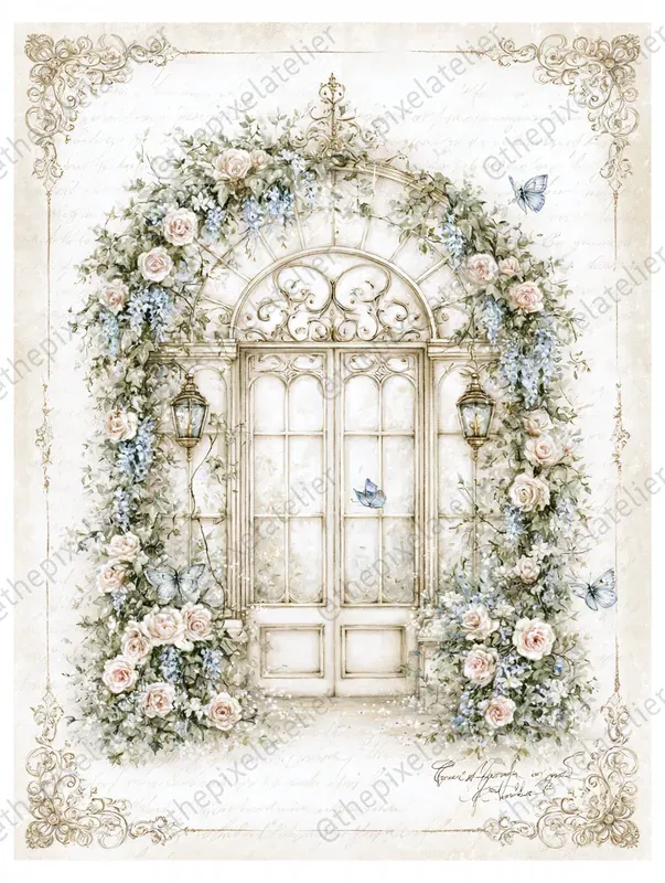 Victorian Secret Garden Journal Pages