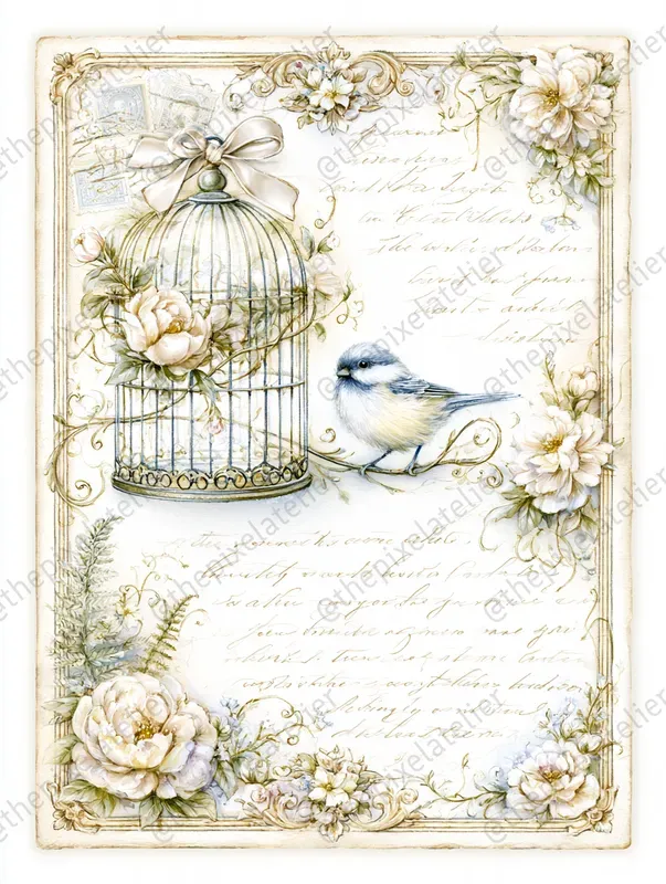 Victorian Secret Garden Journal Pages