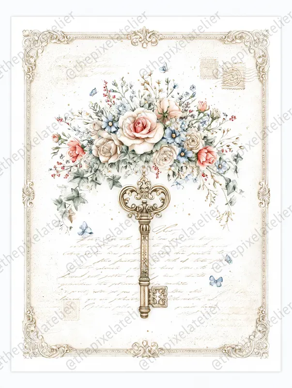 Victorian Secret Garden Journal Pages