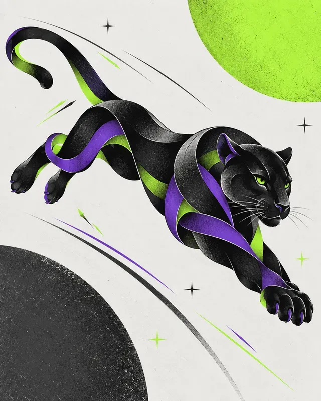 Continuous Ribbon Illustrations