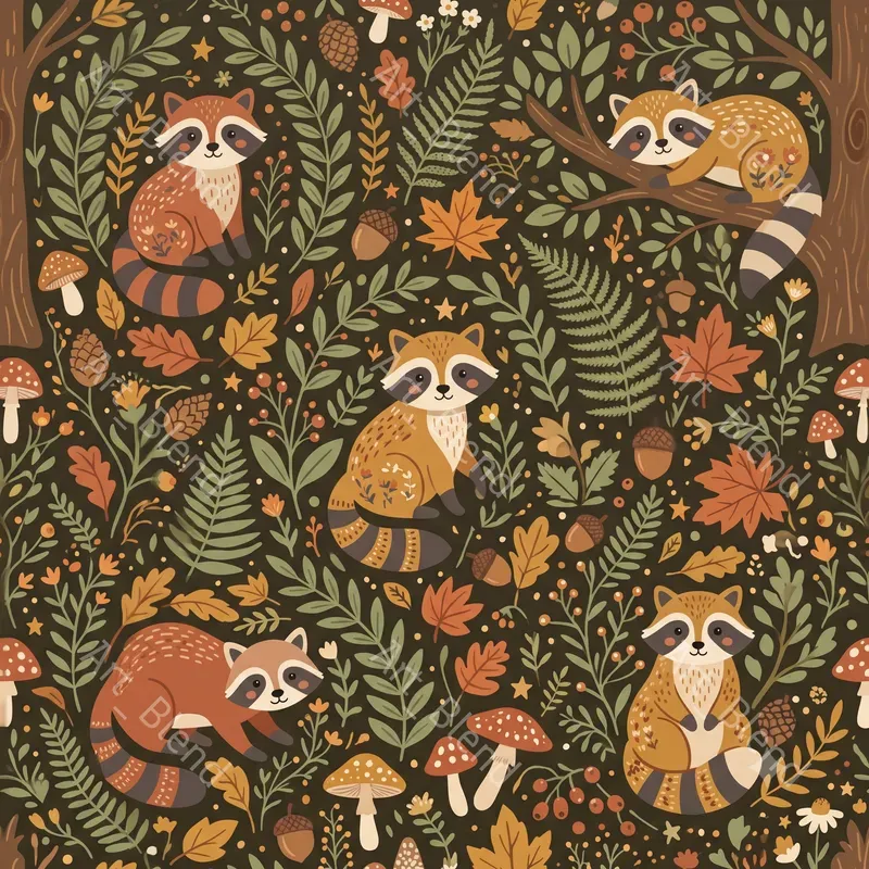 Woodland Animal Seamless Patterns