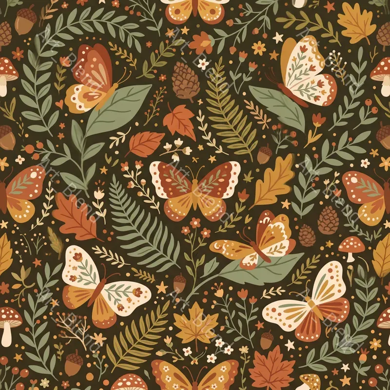 Woodland Animal Seamless Patterns