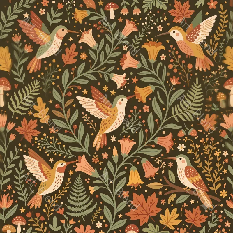 Woodland Animal Seamless Patterns