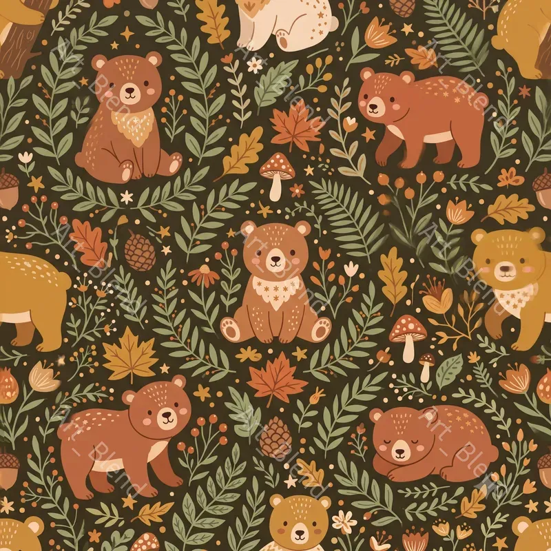 Woodland Animal Seamless Patterns