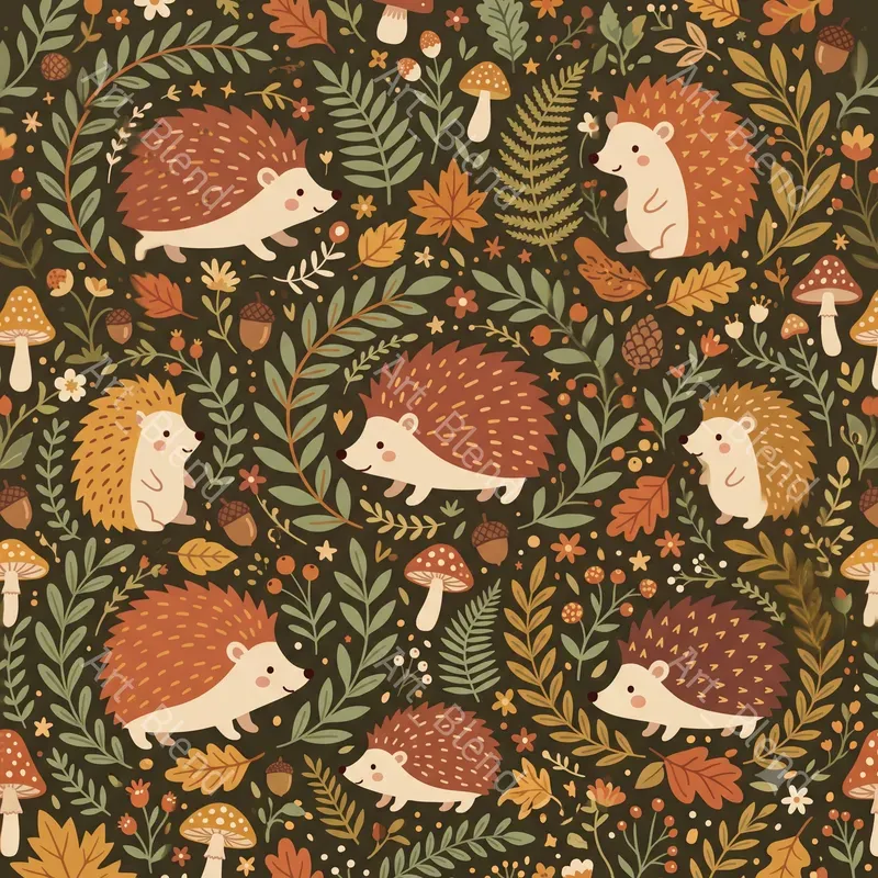 Woodland Animal Seamless Patterns