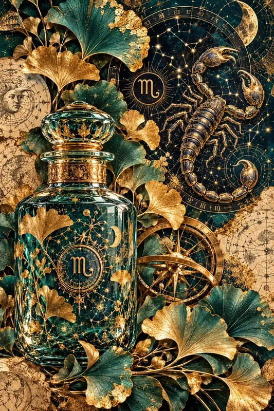 Celestial Apothecary Gold Collage Art