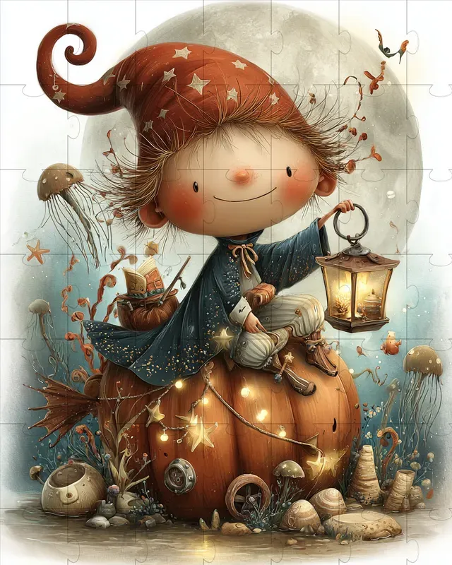 Pumpkin Submarine Captain Gnomes