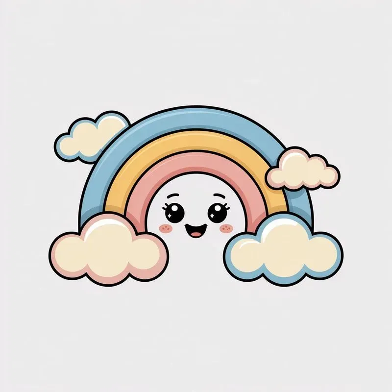 Cute Pastel Kids Vector Illustrations