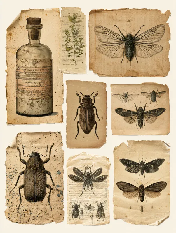 Vintage Apothecary Ephemera Sheets