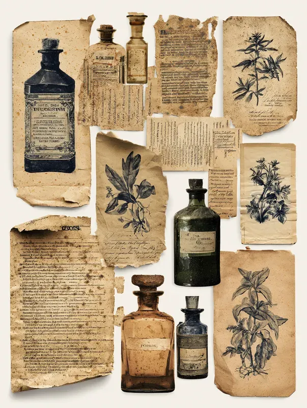 Vintage Apothecary Ephemera Sheets