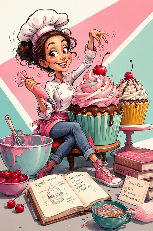 Whimsical Caricature Artist Characters