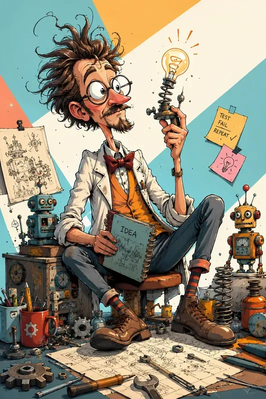 Whimsical Caricature Artist Characters