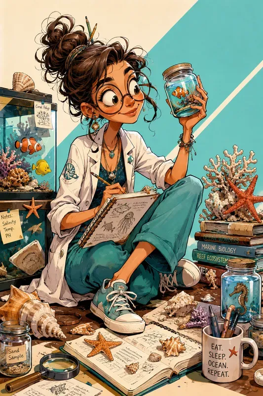 Whimsical Caricature Artist Characters