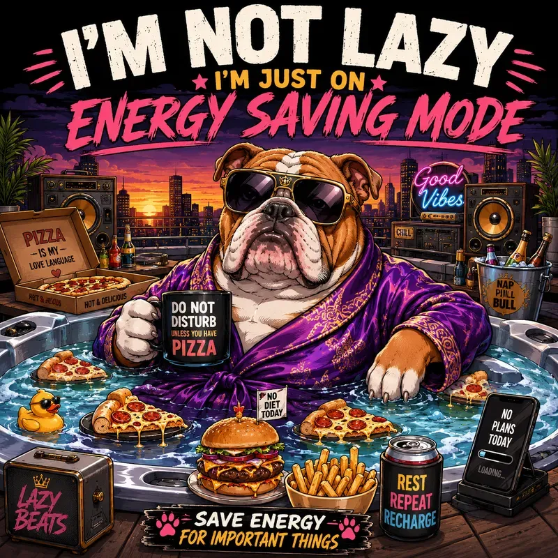 Lazy Mode Cartoon Animal Tshirt Packs
